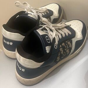 Dior Men's Navy and White Sneakers